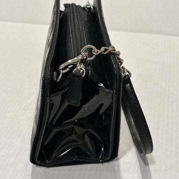 MICHE Bag Small Black Zip Close Top Silver Strap - Picture 5 of 10